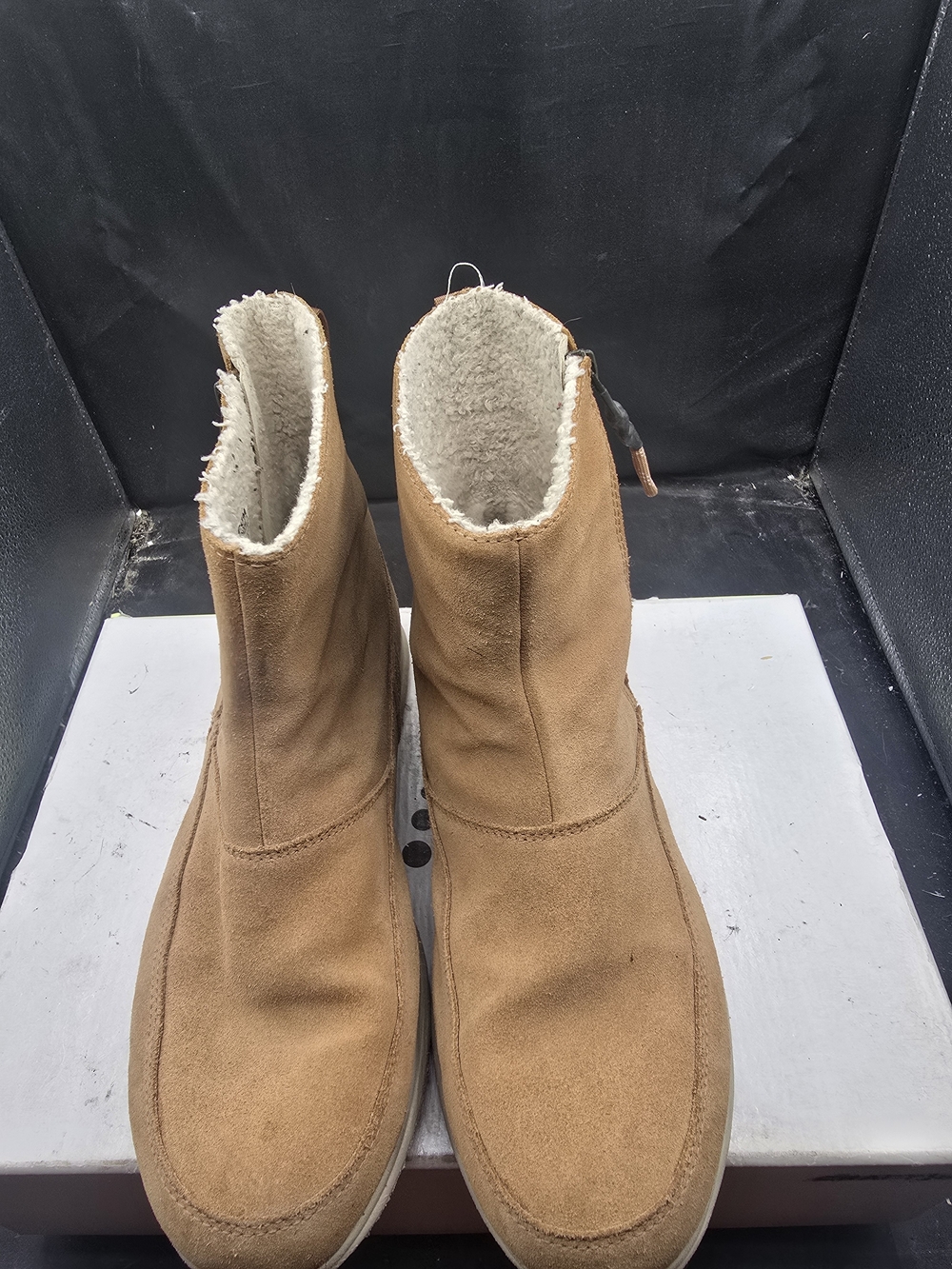 Sorel Chestnut Suede Fur-Lined Ankle Boots‎